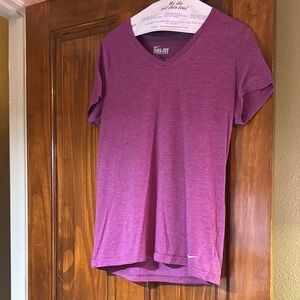 Nike Purple Fitted Short Sleeve Tee